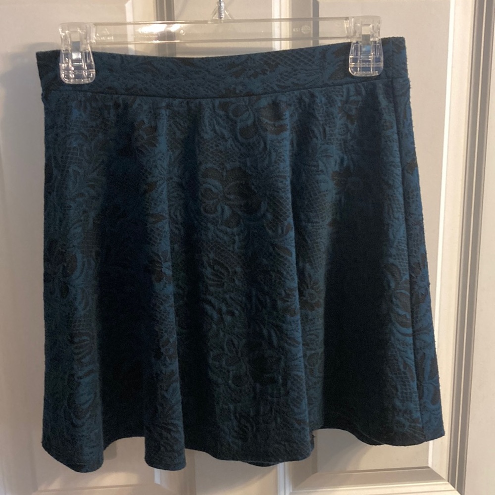 Size Medium Blue and Black Skirt
